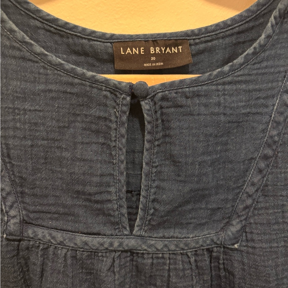 Lane Bryant Denim Blue Top